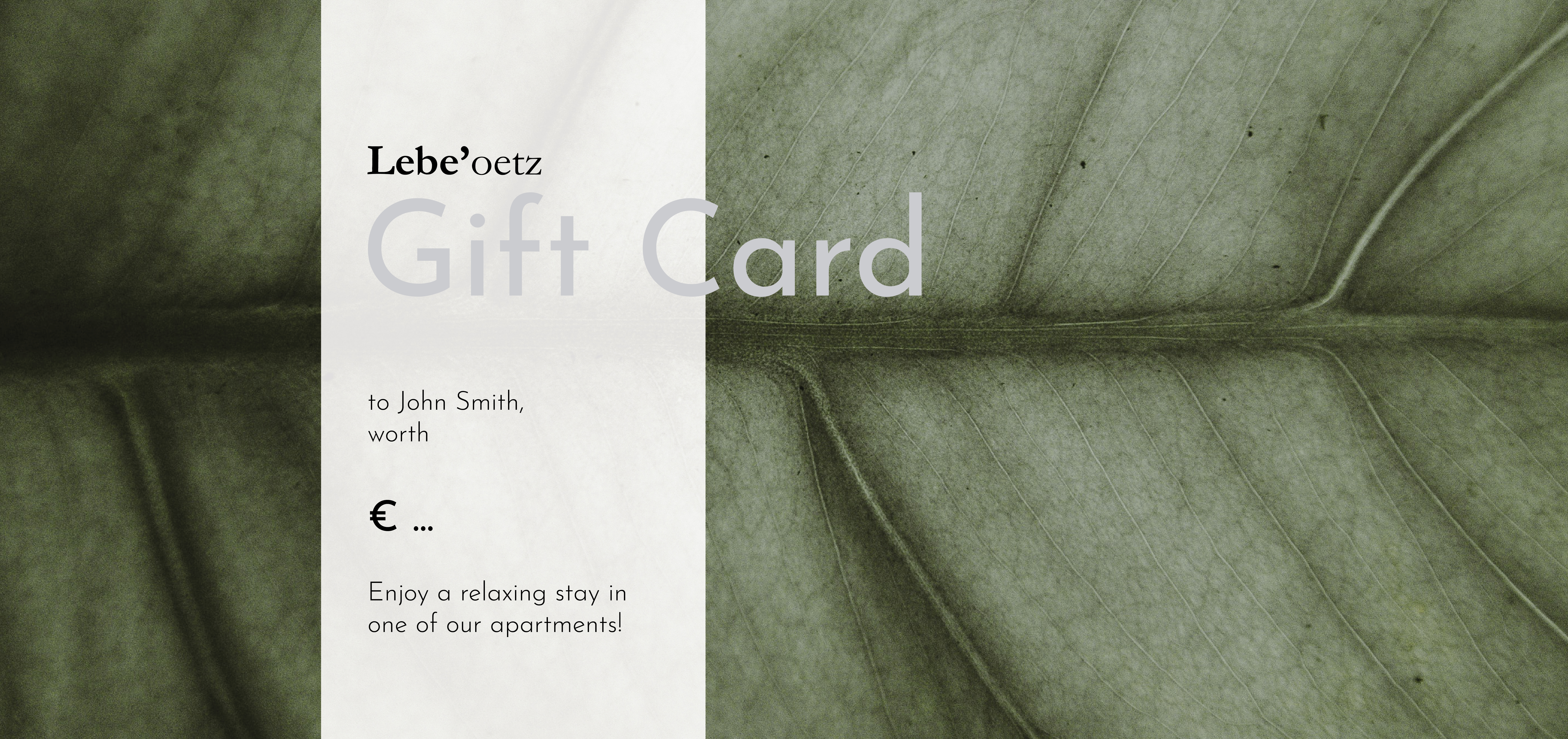 Gift Card Oetz